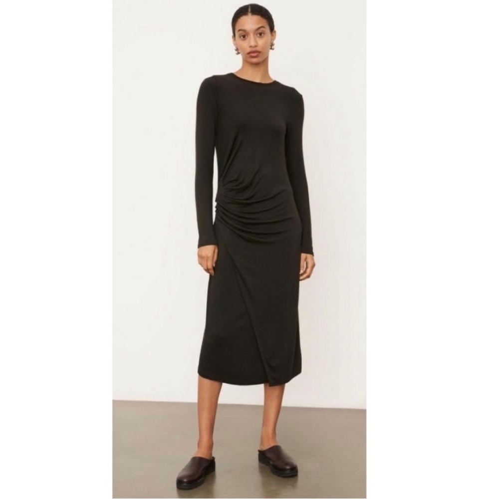 NWOT Vince Gathered Long Sleeve Dress size Medium